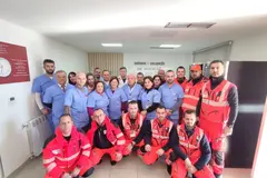 Stafi i Shërbimit të Urgjencës, me ekipin e ndihmës së shpejtë 127